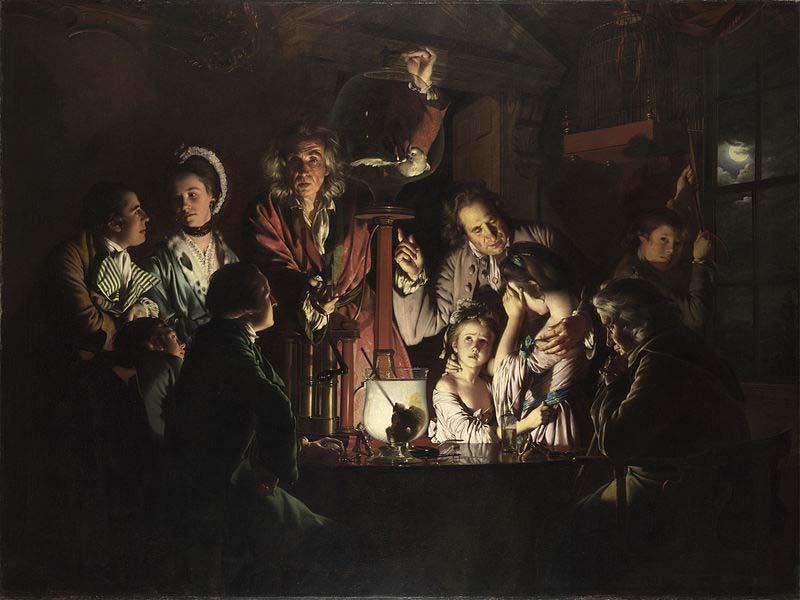 Joseph wright of derby An Experiment on a Bird in an Air Pump oil painting picture